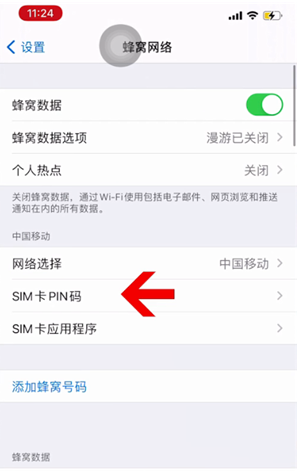 安宁苹果14维修网分享如何给iPhone14的SIM卡设置密码 